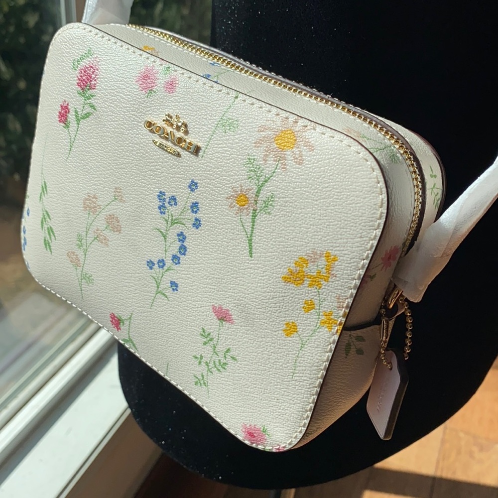 Coach Mini Camera Bag Wildflower Print ✨🌸🌷✨ NWT